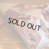 ◆クリスマス数量限定◆ミニツリーオプション対応※完売次第終了 花束フェイスタオル FLOWER FACE TOWEL【PEARL EDITION Happy Holidays Ribbon】