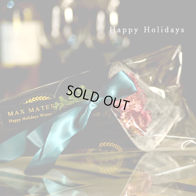 画像4: ◆クリスマス数量限定◆ミニツリーオプション対応※完売次第終了 花束バスタオル FLOWER BATH TOWEL【BLACK EDITION Happy Holidays Ribbon】