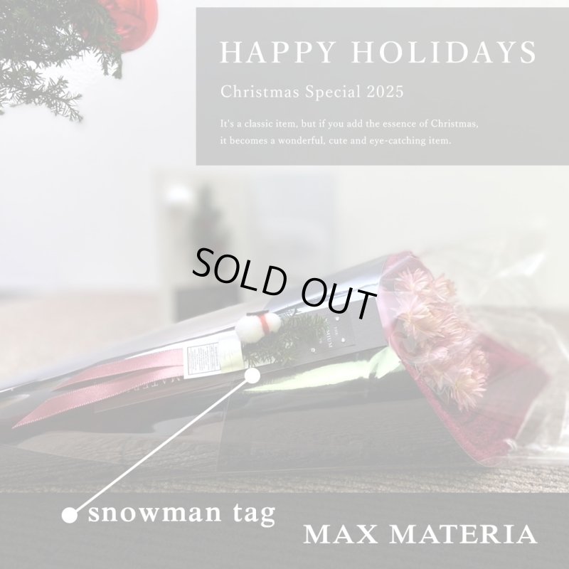 画像1: ◆クリスマス数量限定◆ミニツリーオプション対応※完売次第終了 花束バスタオル FLOWER BATH TOWEL【BLACK EDITION Happy Holidays Ribbon】