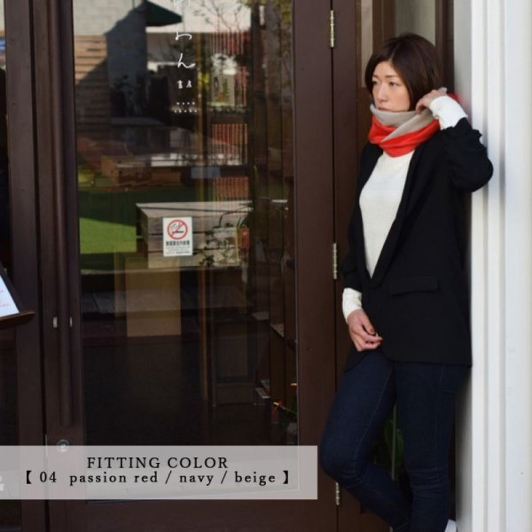 画像35: ◆GRACE◆ 毛布素材の洗える チクチクしない 優しいショートマフラー(ギフトBOX入) (35)