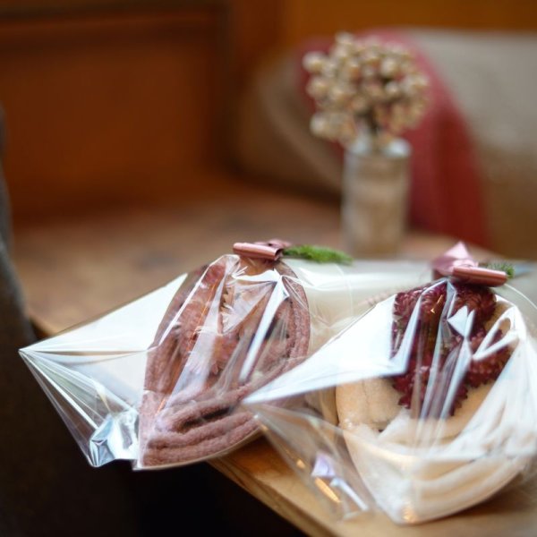 画像6: ◆クリスマス数量限定◆ミニツリーオプション対応※完売次第終了 花束フェイスタオル FLOWER FACE TOWEL【PEARL EDITION Happy Holidays Ribbon】 (6)