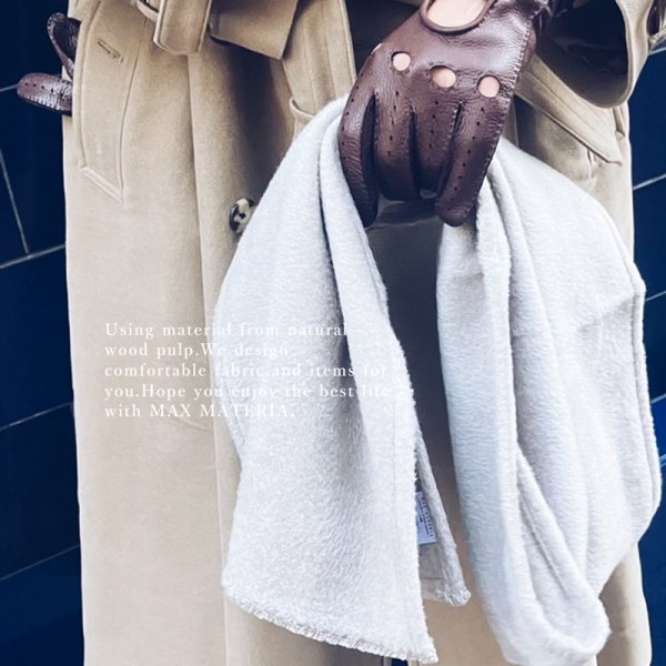 画像42: ◆GRACE◆ 毛布素材の洗える チクチクしない 優しいショートマフラー(ギフトBOX入) (42)