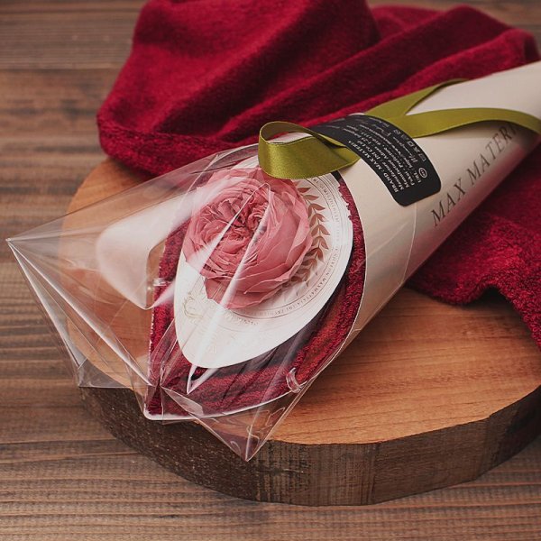画像2: ◆数量限定品◆ ローズ花束フェイスタオル ROSE FLOWER BOUQUET_FACE TOWEL (2)