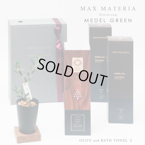 画像5: 「 繁栄の象徴シリーズ 」 MAX MATERIA feat MEDEL GREEN　◆バス２P＆オリーブ若木 ◆ デザイン黒樹脂鉢＆ギフトBOX入り　オリーブ：底から葉先まで約25〜40cm前後に剪定済 (5)