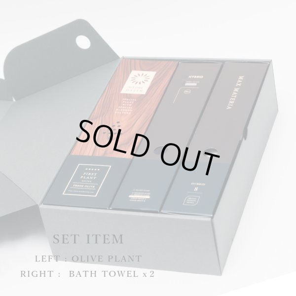 画像6: 「 繁栄の象徴シリーズ 」 MAX MATERIA feat MEDEL GREEN　◆バス２P＆オリーブ若木 ◆ デザイン黒樹脂鉢＆ギフトBOX入り　オリーブ：底から葉先まで約25〜40cm前後に剪定済 (6)