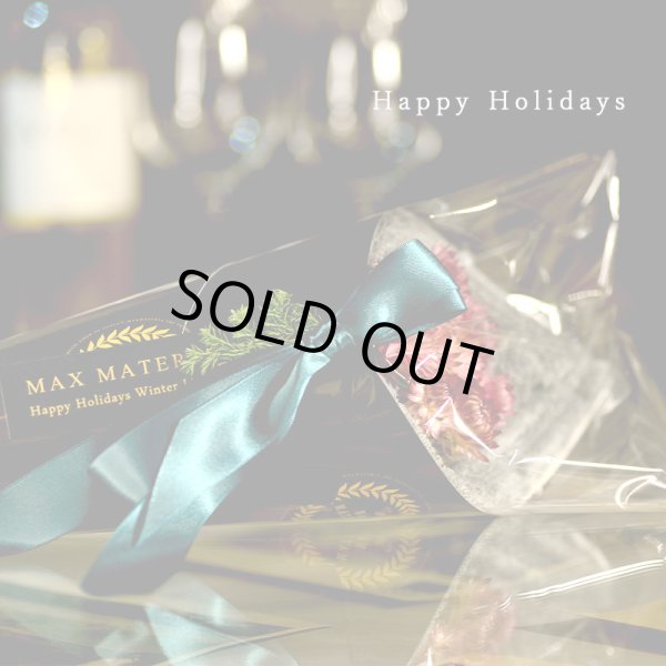 画像3: ◆クリスマス数量限定◆※完売次第終了 花束バスタオル FLOWER BATH TOWEL【BLACK EDITION Happy Holidays Ribbon】 (3)